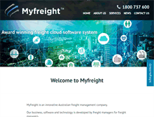 Tablet Screenshot of myfreight.com.au